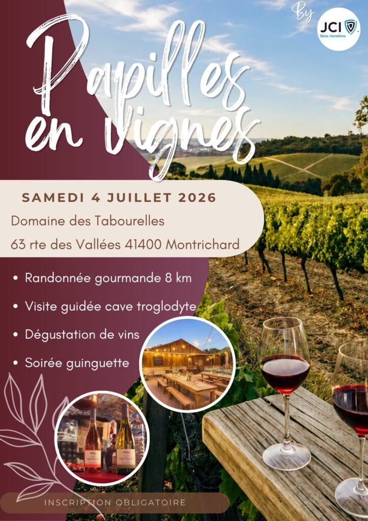 🍇PAPILLES EN VIGNES le samedi 4 juillet – date limite d&rsquo;inscriptions le 26 juin 2026🍇